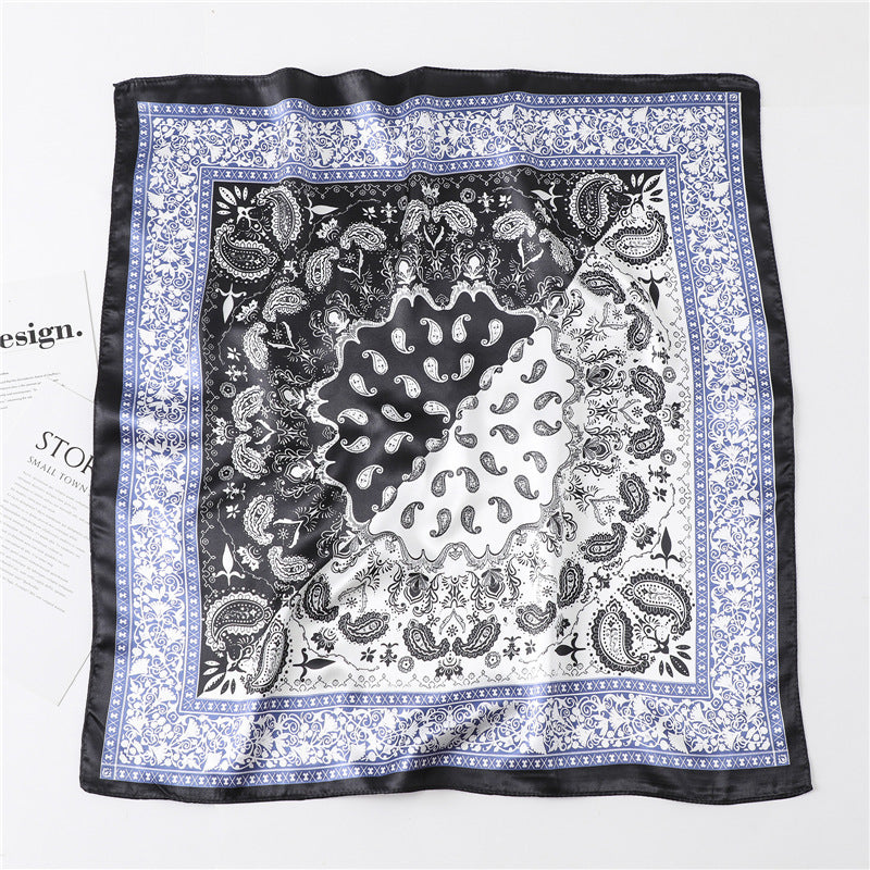 Women's New Small Square Retro Cashew Professional Scarf Women's New Small Square Retro Cashew Professional Scarf